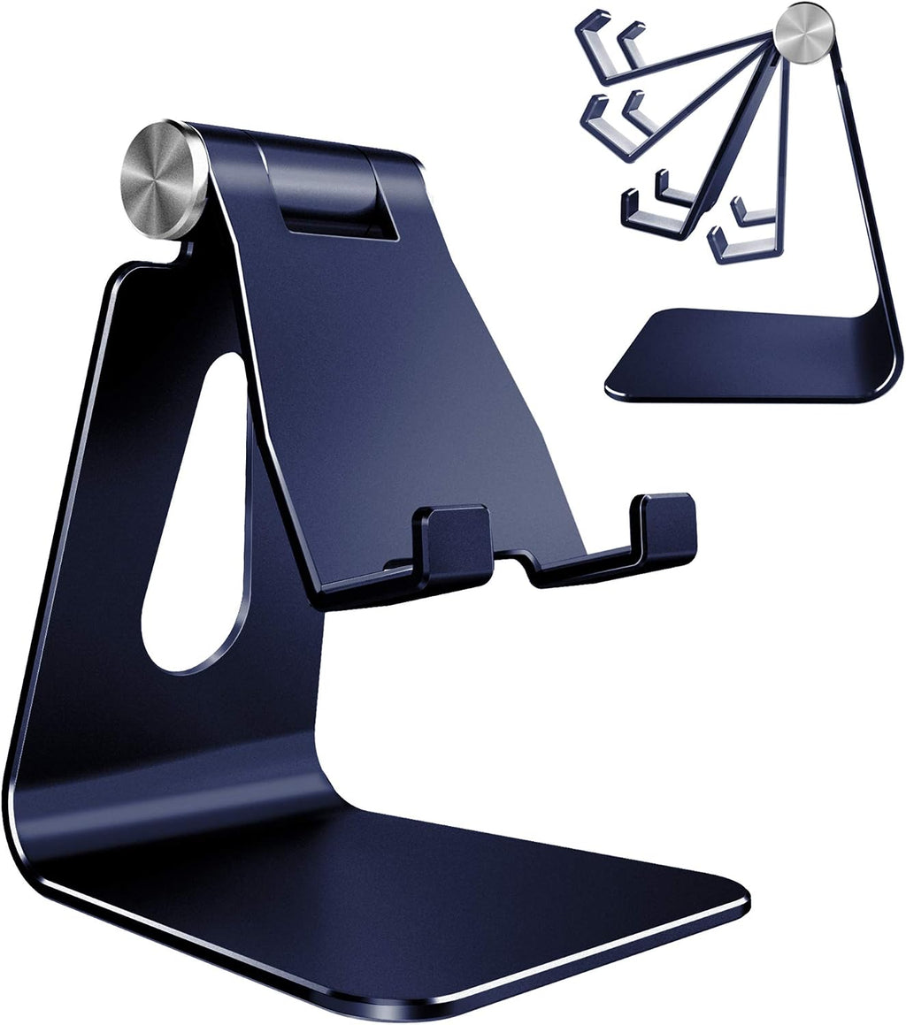 Aluminum Cell Phone Stand, Adjustable Phone Holder for Desk