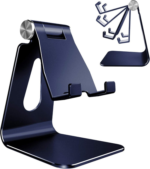 Aluminum Cell Phone Stand, Adjustable Phone Holder for Desk
