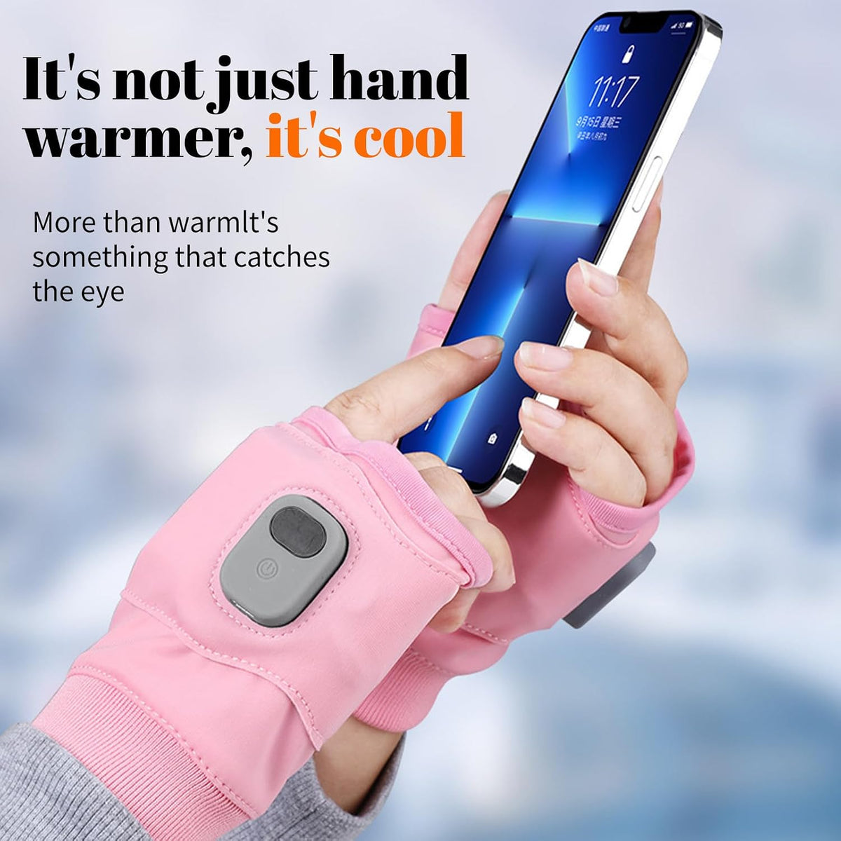 Rechargeable Heated Fingerless GlovesRechargeable Heated Fingerless Gloves