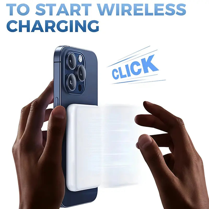 XMWUS 5000Mah Magnetic Power Bank, Wireless Portable Charger for Iphone 12-18 Series, Compatible with Magsafe Cases, Compact Travel Battery Pack