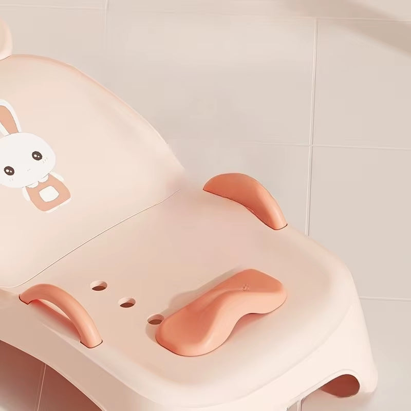 Foldable Children's Hair Washing Lounge Chair - Cute Cartoon Design for Home Use