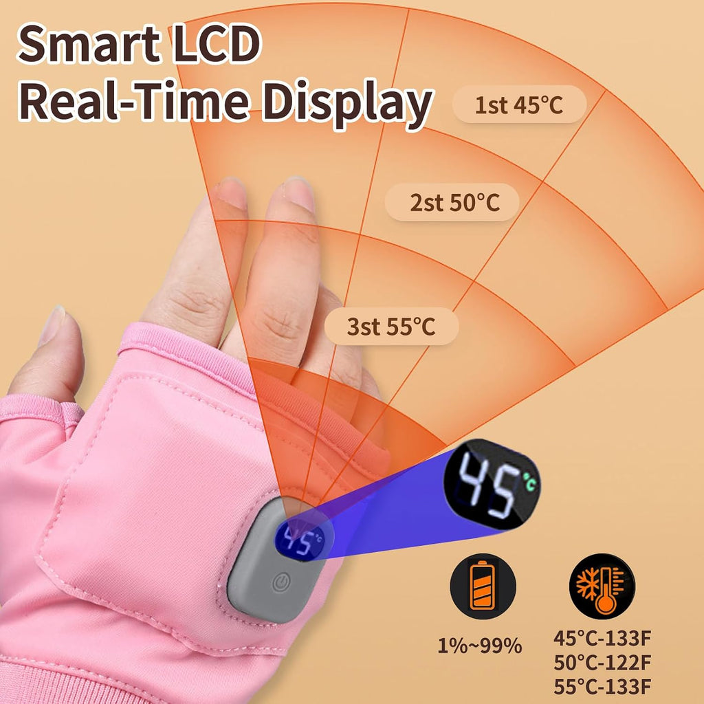 Rechargeable Heated Fingerless GlovesRechargeable Heated Fingerless Gloves
