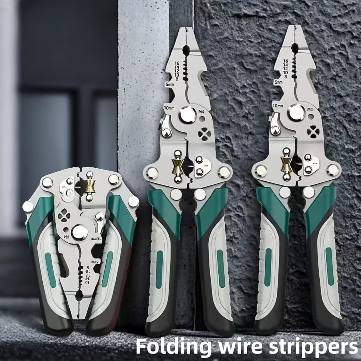18 in 1 Heavy Duty Multi Tool Pliers, Folding Electrician Hand Tool with Non Slip Handle for Electrical Repair and DIY