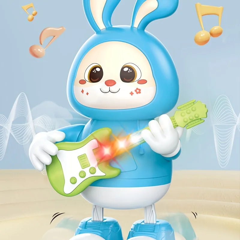 Musical Dancing Bunny Toy with Guitar, Lights & Music for Kids